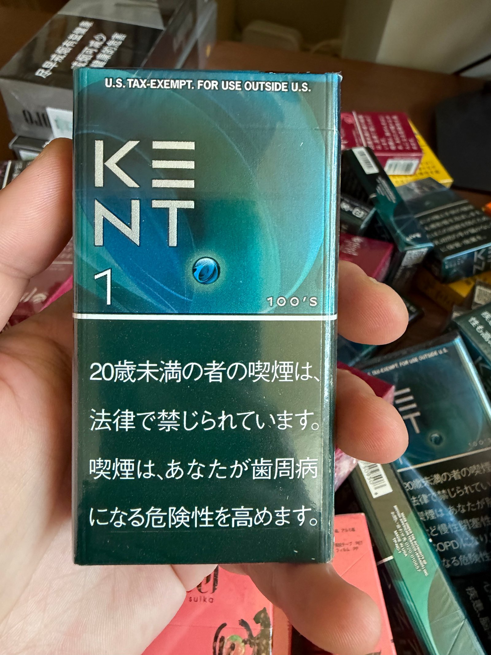 Kent blue 1mg king size catalog photo in Toronto