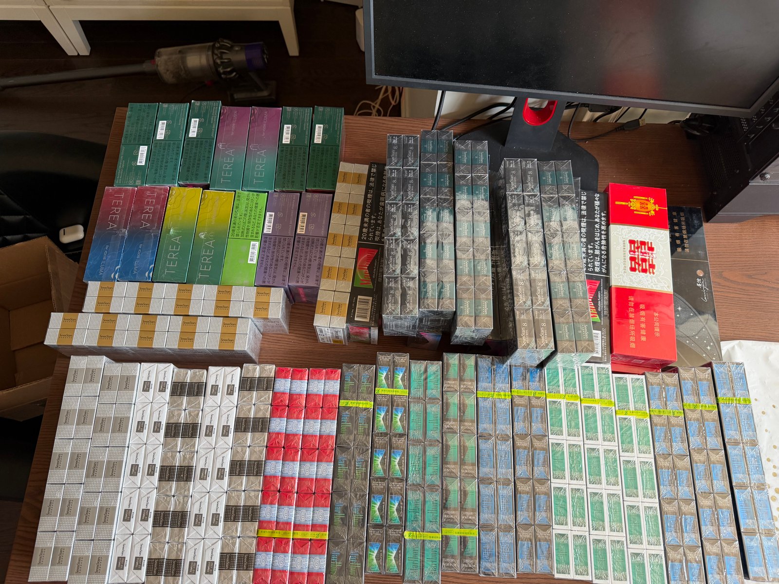 Weekly arrival inventory arranged on a table for July 13 2026