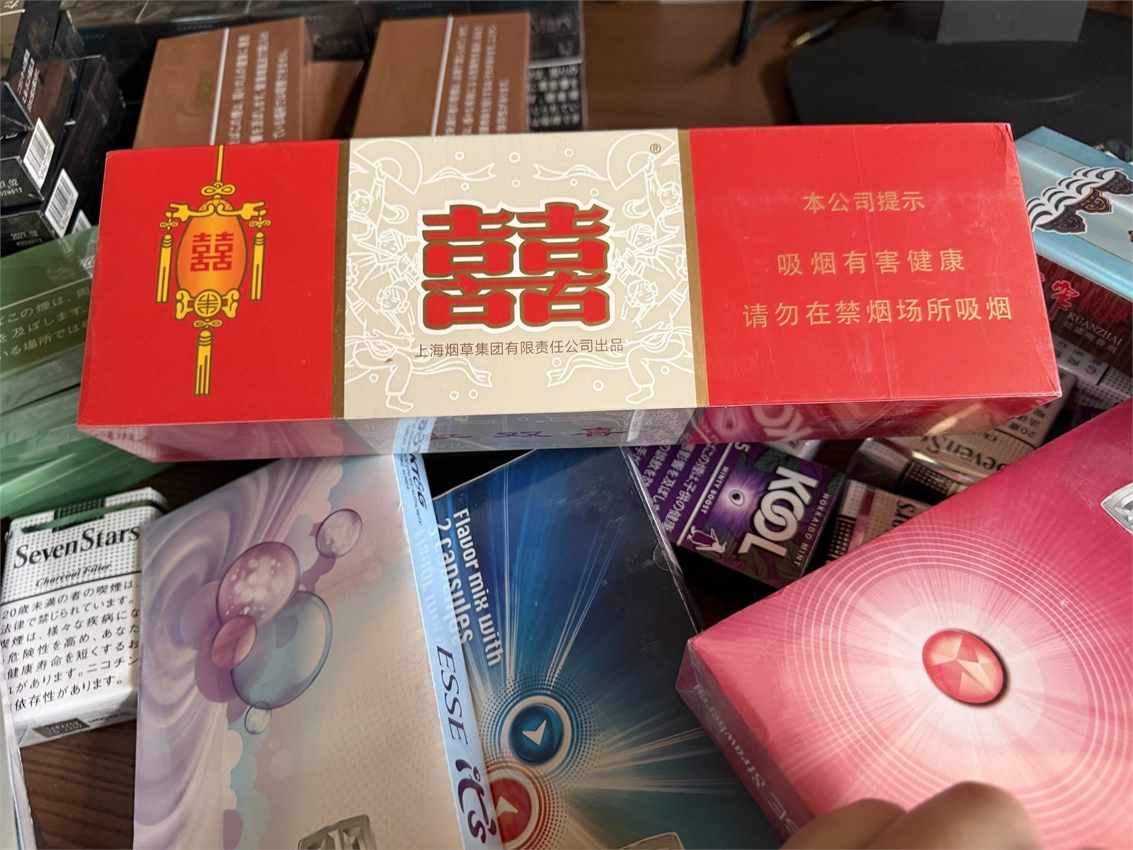 Double Happiness gift carton photographed for this weekly arrival